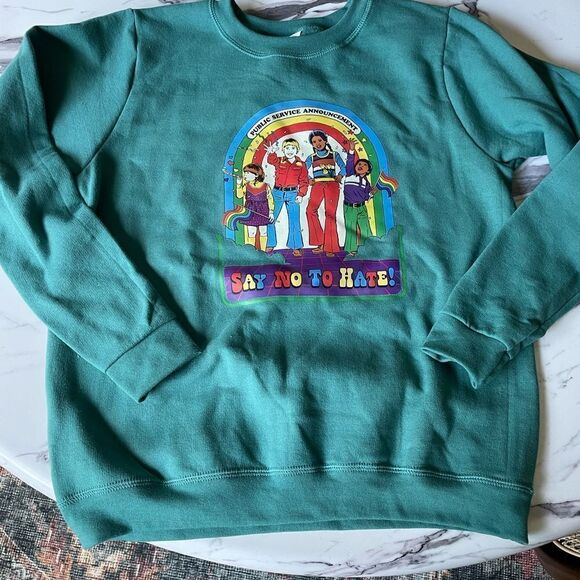 Say No to Hate Vintage Inspired Crew Neck - Picture 1 of 3